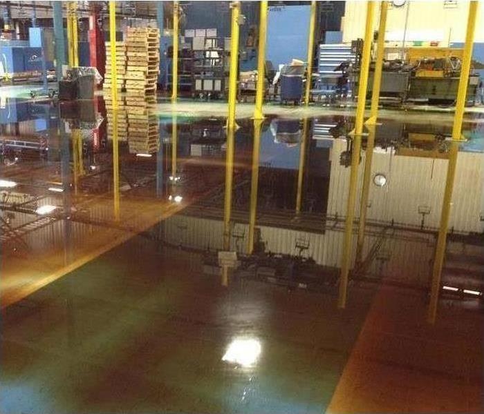 Flooded floor.